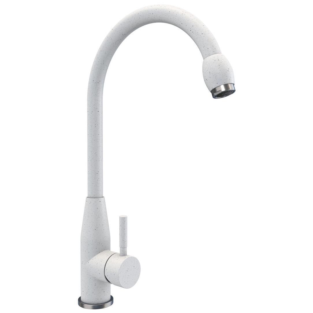 Смеситель для кухни Platinum 26 FHP (7456) PLS-A33408 однорычажный Белый (151747)