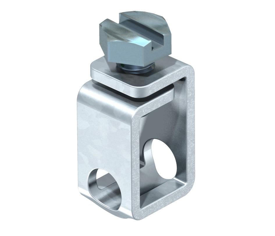 Клемма подключения OBO bettermann круглого проводника 2,5-25 мм2 на рейку оцинкованная сталь (5015758)