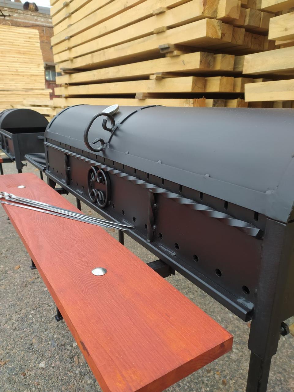 Гриль-мангал на 20 шампурів сталь 4 мм 100 см (1785702653) - фото 9 Гриль-мангал на 20 шампурів сталь 4 мм 100 см (1785702653) - фото 9