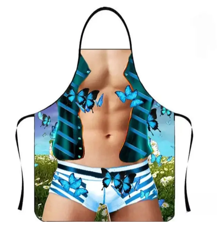 Фартук с приколом Мужчина с бабочками 75х60 см Разноцветный (50054) Фартук с приколом Мужчина с бабочками 75х60 см Разноцветный (50054)