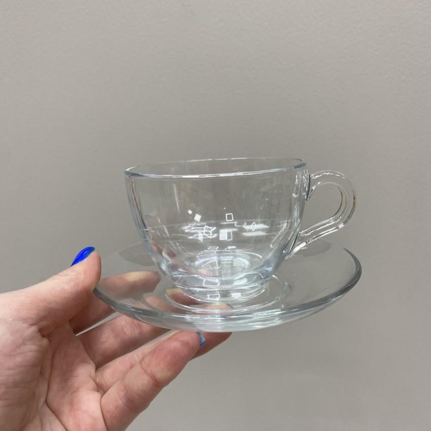 Сервиз чайный стеклянный Pasabahce Basic 97948 200 мл 12 пр. (2076406367) - фото 4