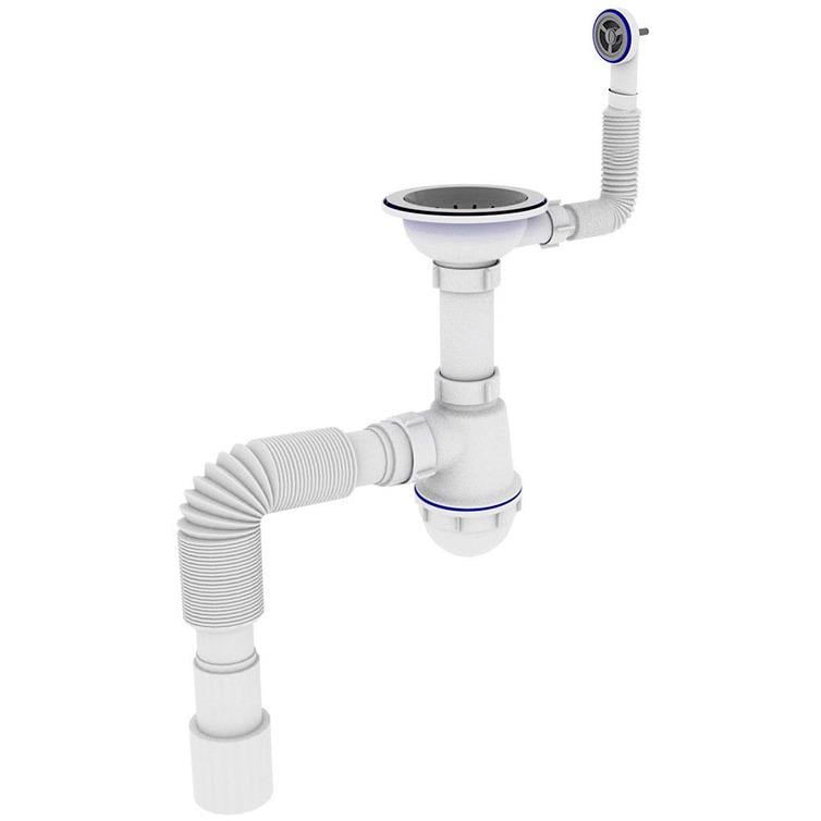 Сифон для кухонной мойки Zerix SK-02-C ZX4954 115 мм (172874)