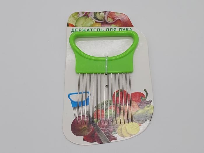 Тримач для нарізки овочів та фруктів нержавіюча сталь L 11 см (728375661) - фото 2 Тримач для нарізки овочів та фруктів нержавіюча сталь L 11 см (728375661) - фото 2