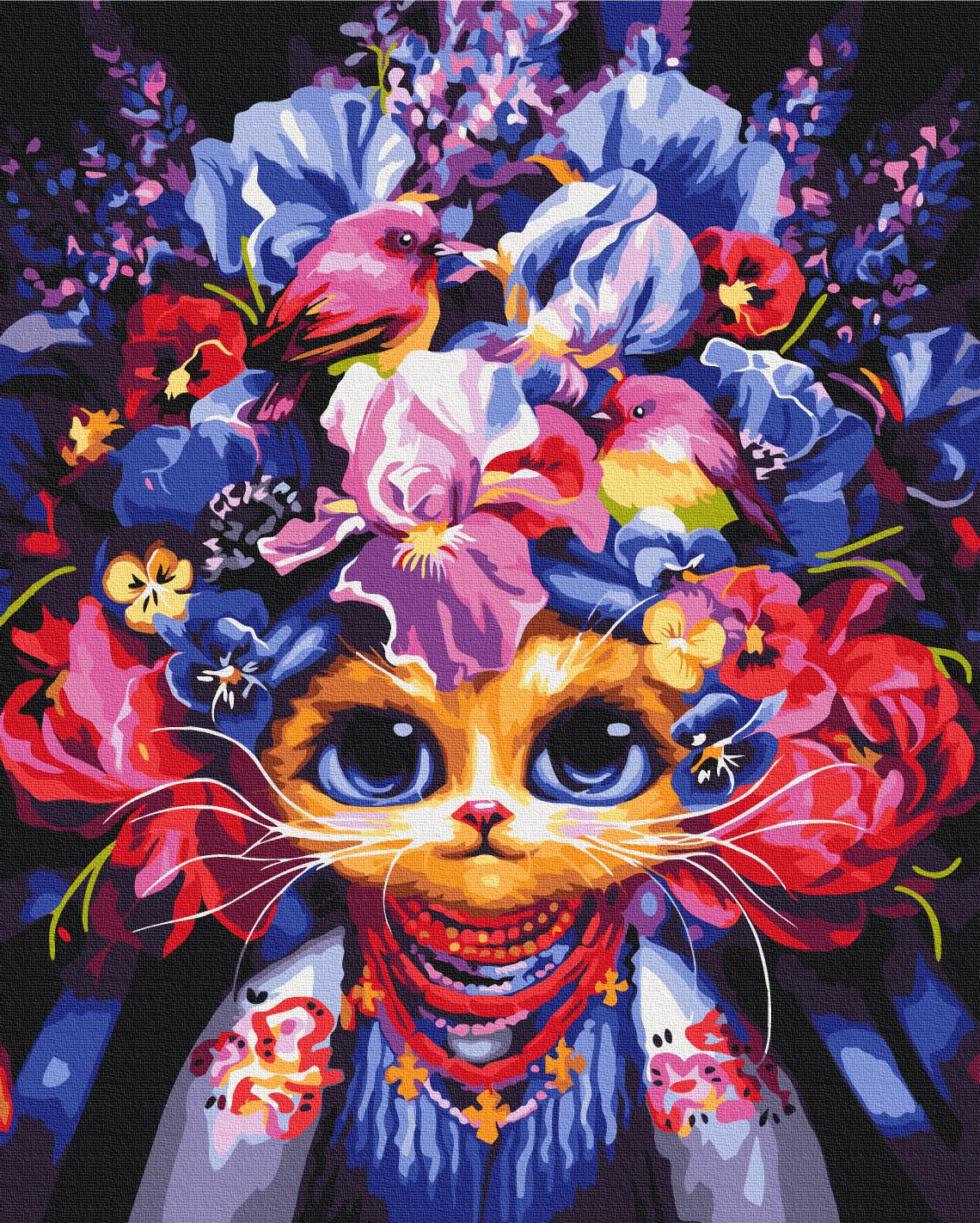 Картина за номерами Brushme Літня кішка 48x60 см (BS54081L)