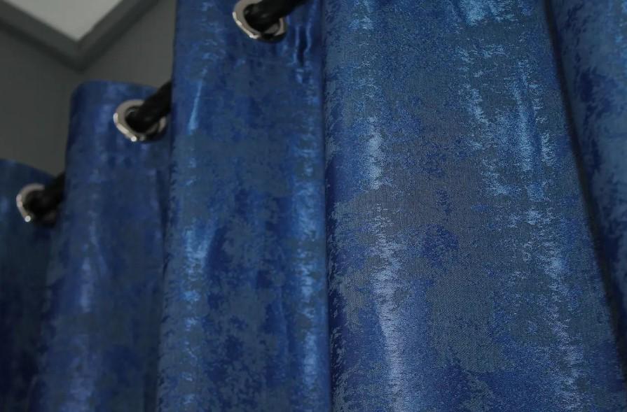 Комплект штор на люверсах SULTAN XO жакард 1,5х2,5 м 2 шт. Синій (1149ш) - фото 7