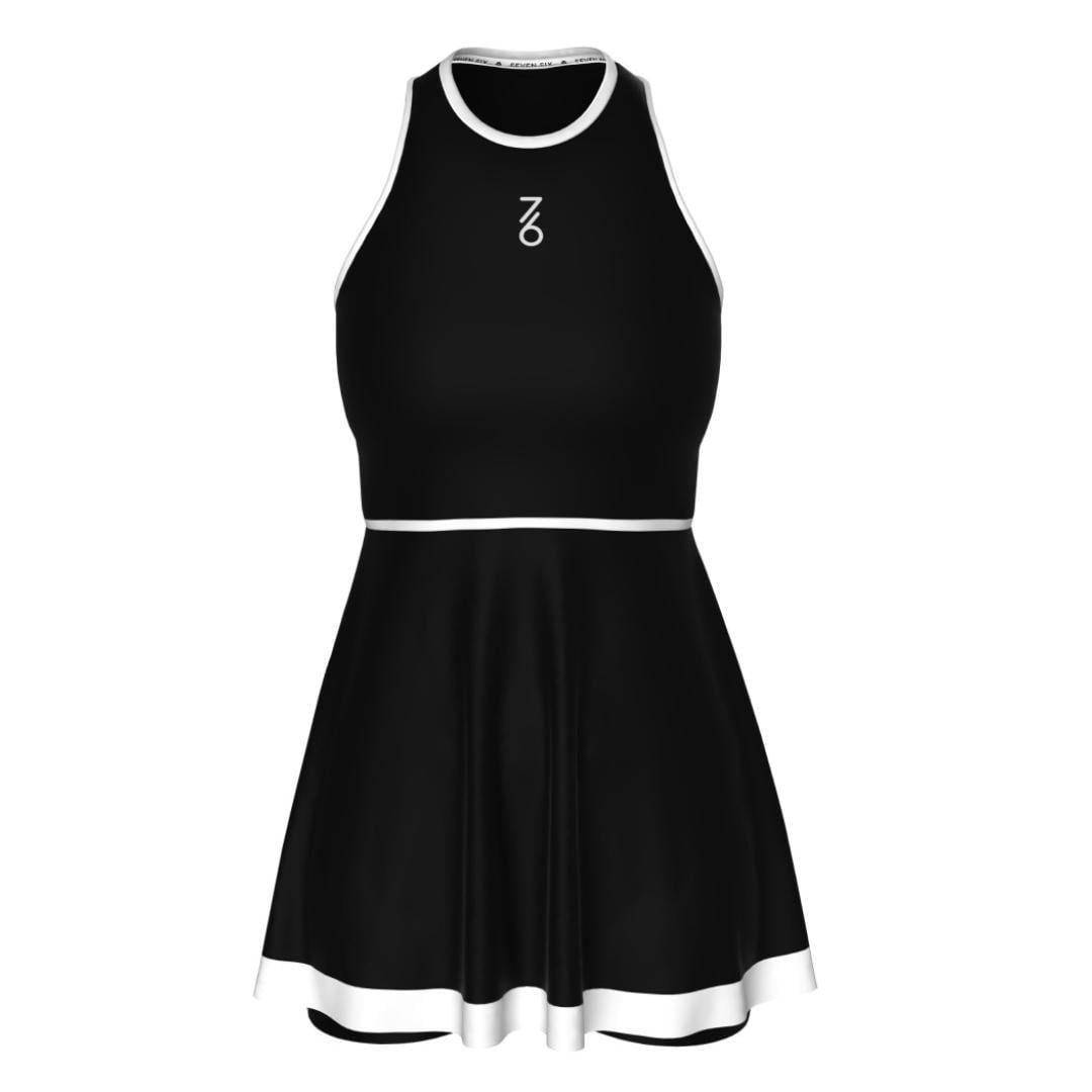 Платье женское 7/6 Anna dress S Черный/Белый (DS7060-010 S)
