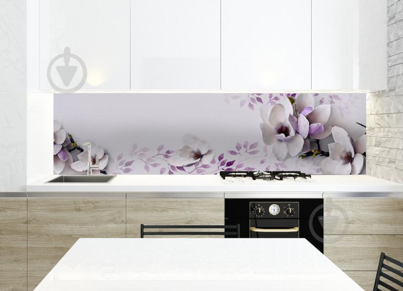 Наклейки кухонный фартук Zatarga Нежная Магнолия 650х2500 мм Розовый (Z180098/1) Наклейки кухонный фартук Zatarga Нежная Магнолия 650х2500 мм Розовый (Z180098/1)