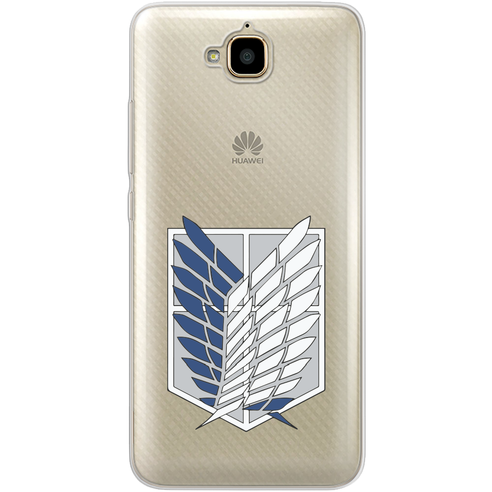 Чехол Boxface Huawei Y6 Pro Атака Титанов Крылья Свободы Прозрачный силикон (25518-bk88-25518)
