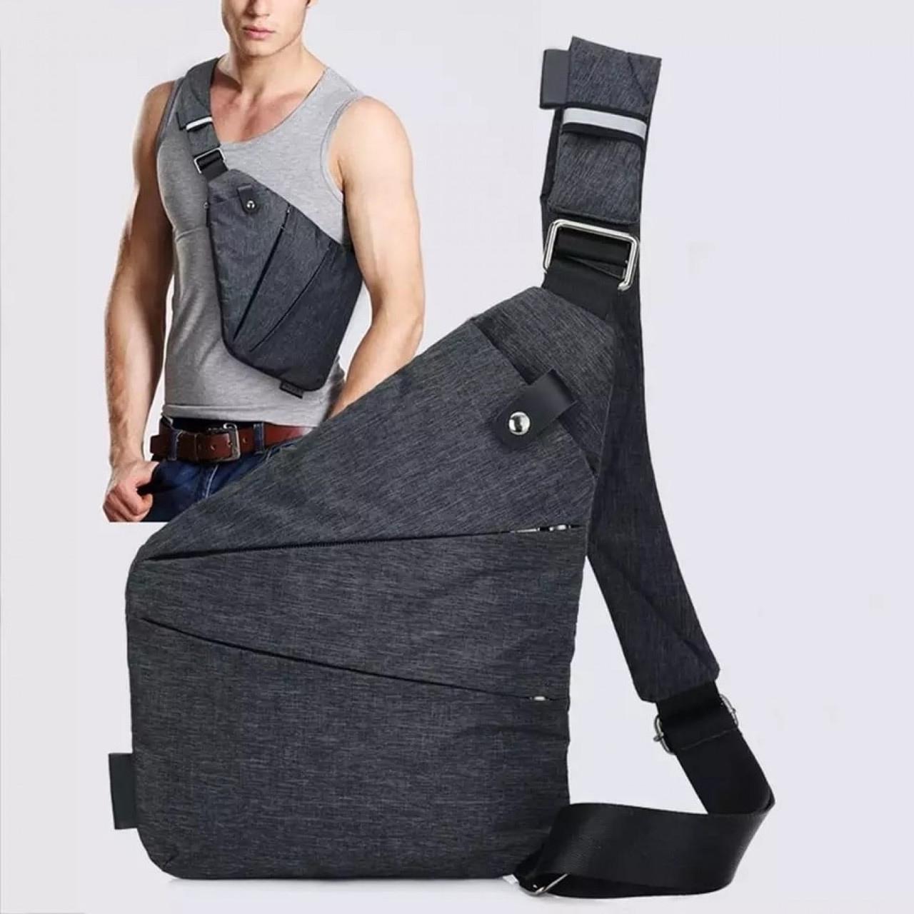 Сумка Cross Body мессенджер из ткани Черный - фото 12 Сумка Cross Body мессенджер из ткани Черный - фото 12