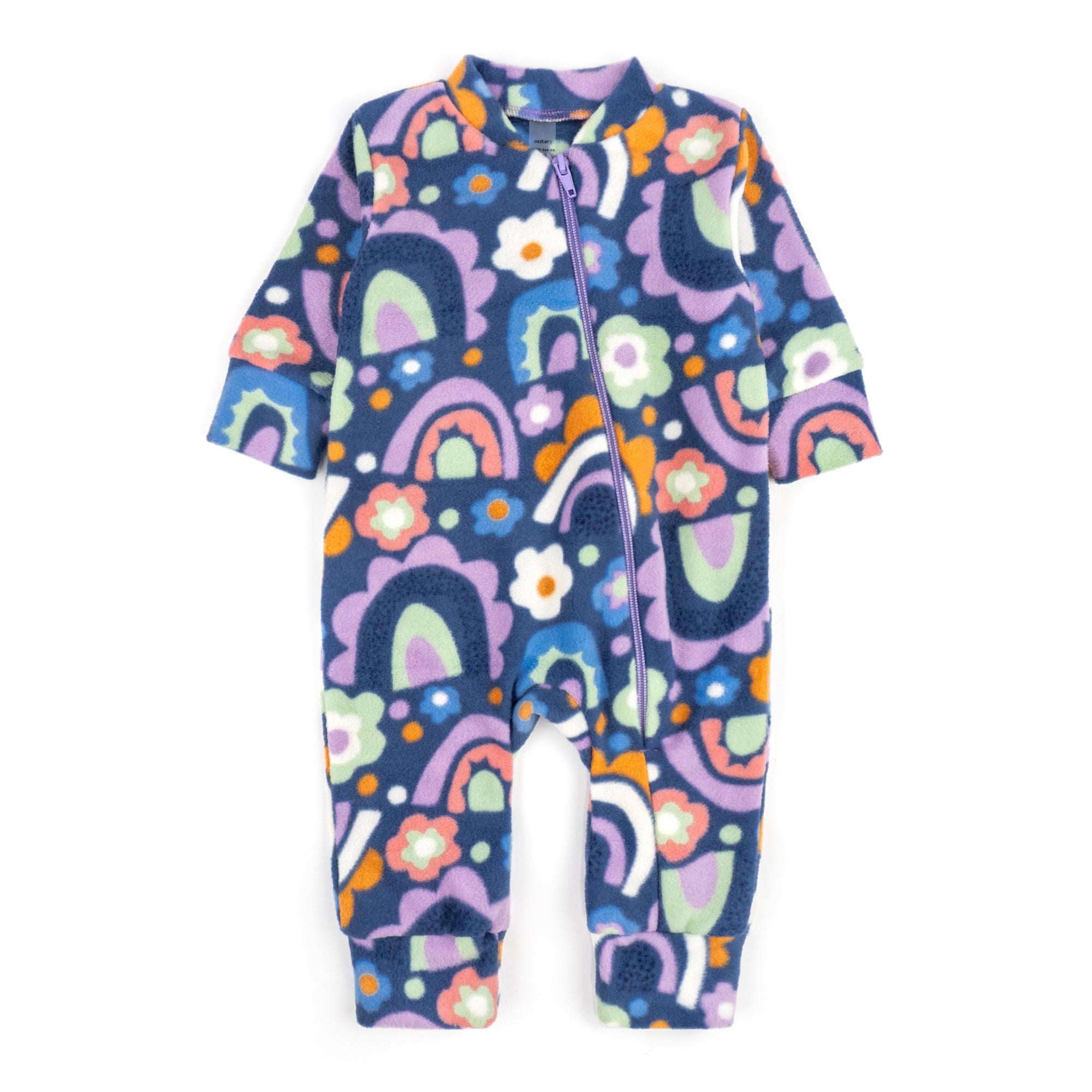 Комбинезон на молнии флис Dexter's Flower Lilac d820-4кв-лв 86 см Синий (710501354)