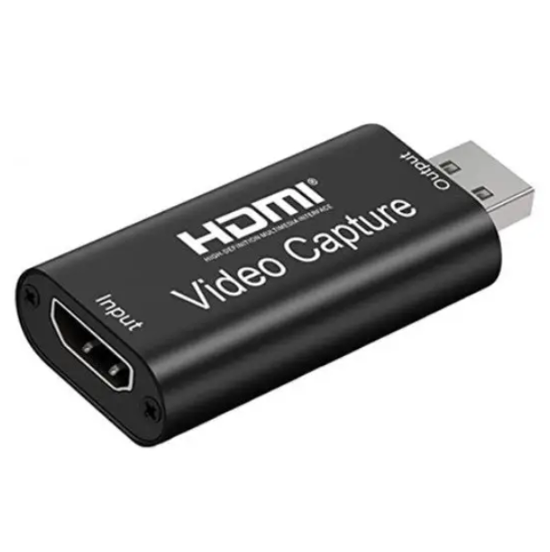 Карта видеозахвата внешняя портативная USB2.0 Male HDMI Female 1080p Black (500447)