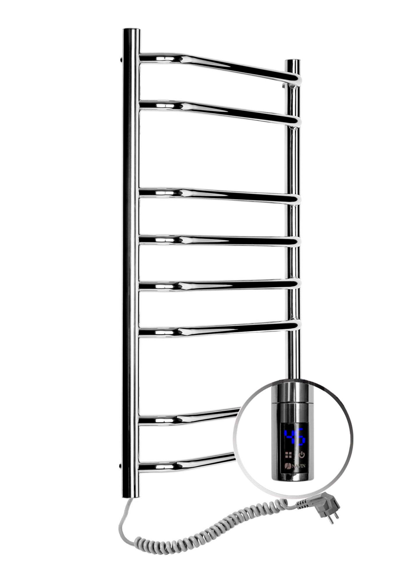 Рушникосушарка електрична NAVIN Блюз Sensor лівобічна з таймером 480х800 мм (S10-006133-4880) - фото 2