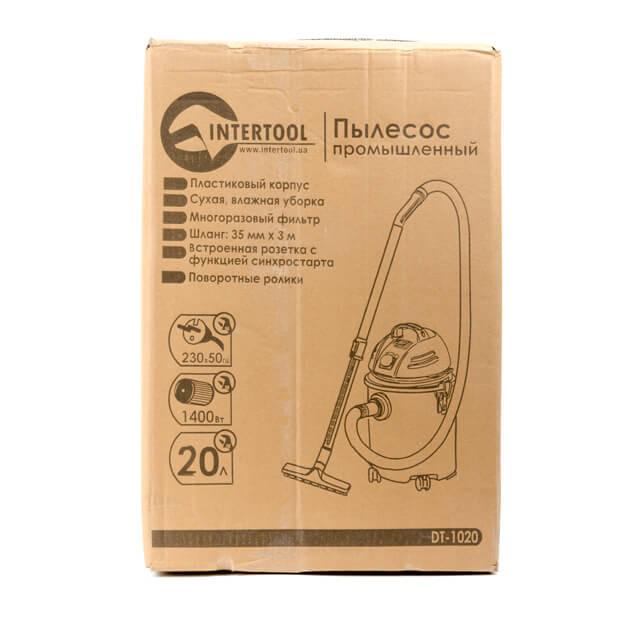 Пылесос строительный Intertool DT-1020 20 л 1400 Вт (128577) - фото 15