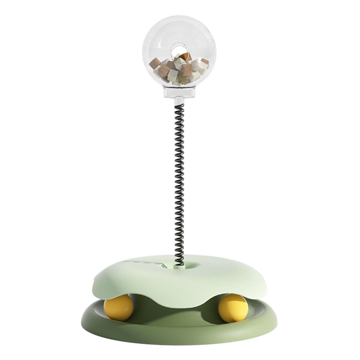 Игрушка-кормушка для кошек интерактивная RIAS CFC-312 с шариками Green (3_07023)