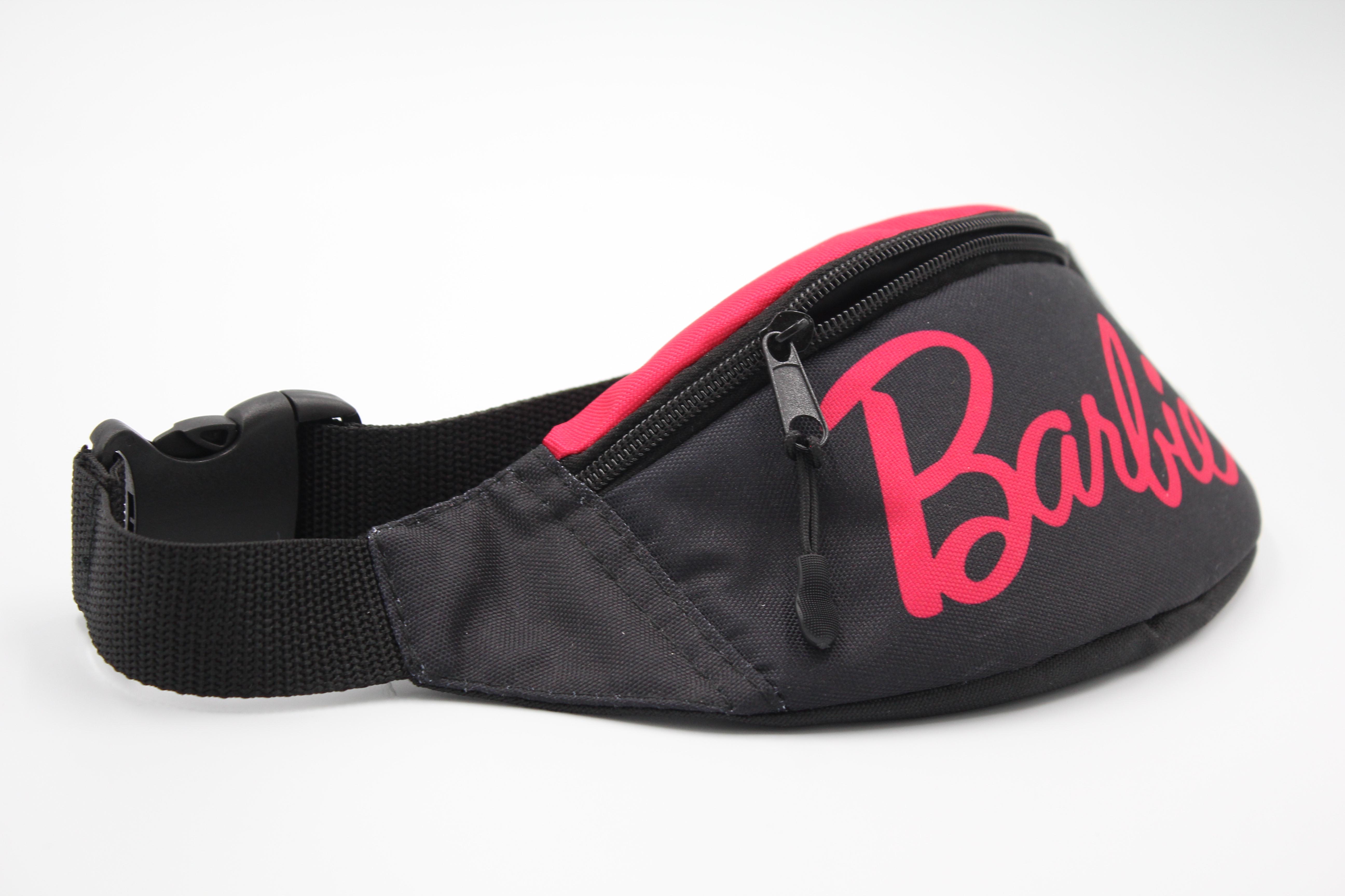 Бананка для дівчинки з регулюючим ремінцем 4-8 років Барбі Чорно-малиновий (Д-036) - фото 7