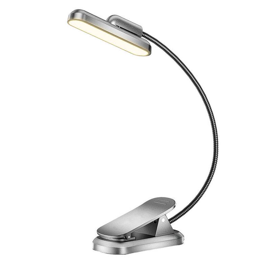 Настільна лампа акумуляторна Glocusent Rotatable Book Light A24 Grey (22931716)