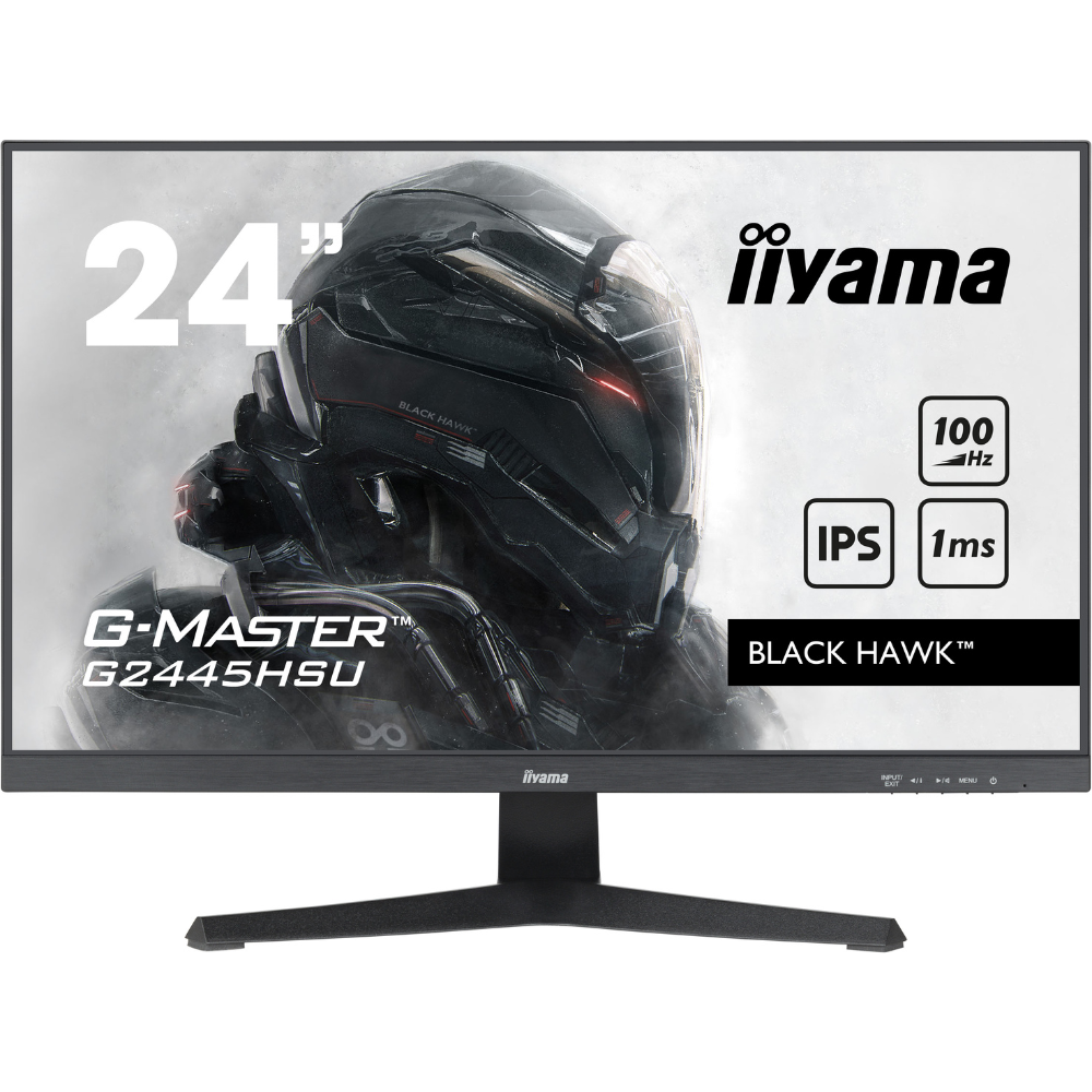 Монітор ігровий IPS Iiyama G2445HSU-B1 безрамковий екран 23,8" Чорний (85290f6f)