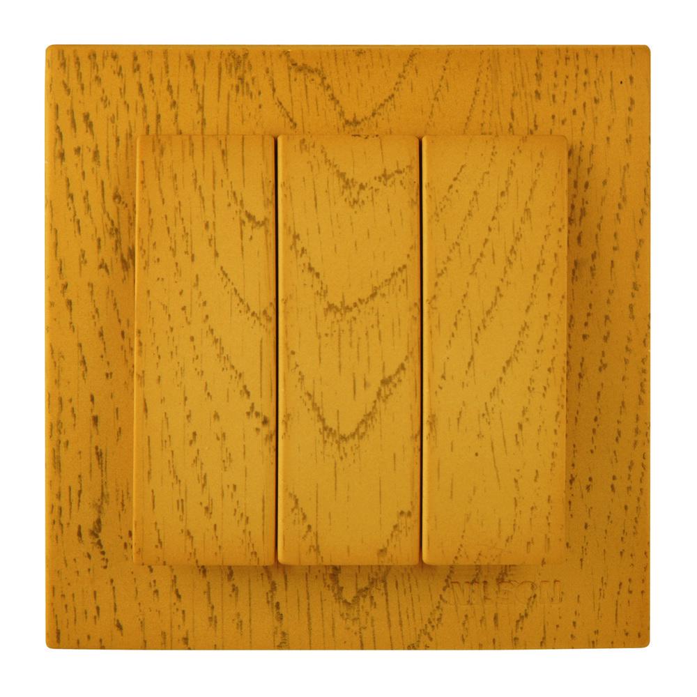 Вимикач триклавішний Nilson Touran Дуб (00000019532) - фото 1 Вимикач триклавішний Nilson Touran Дуб (00000019532) - фото 1