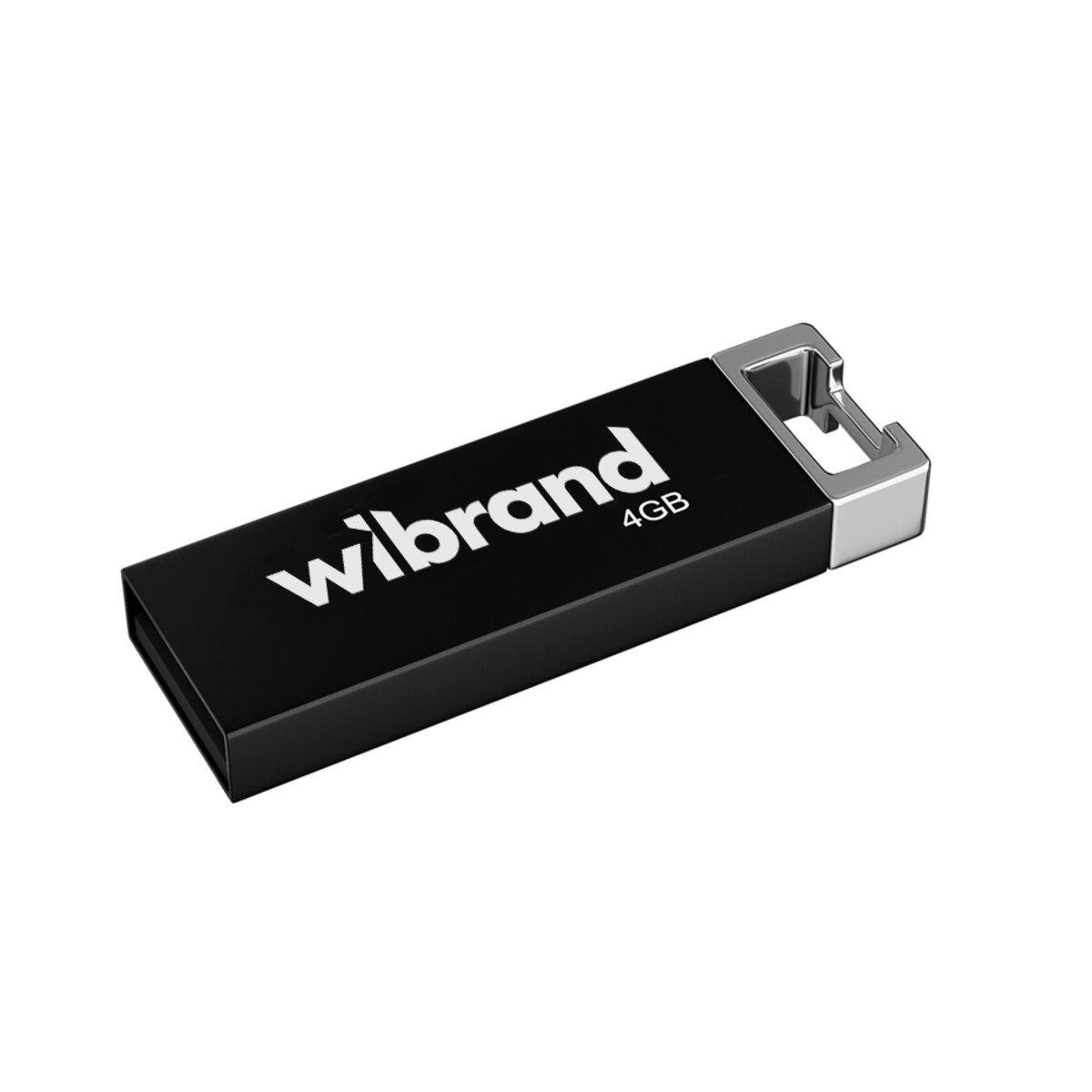 Флеш-память USB Wibrand Chameleon WI2.0/CH4U6B 4 Гб Black - фото 1