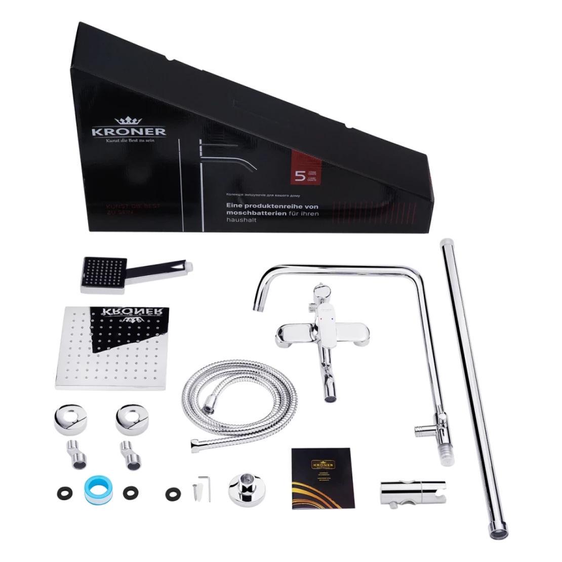 Душевая система Kroner KRP Armada C064K Хром (CV024339) - фото 19