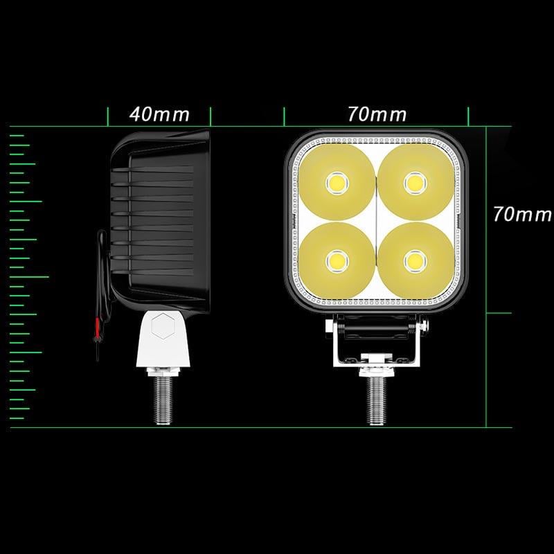 Фара додаткова світлодіодна 4LED DXZ H-MINI-F-4 (1937772391) - фото 5