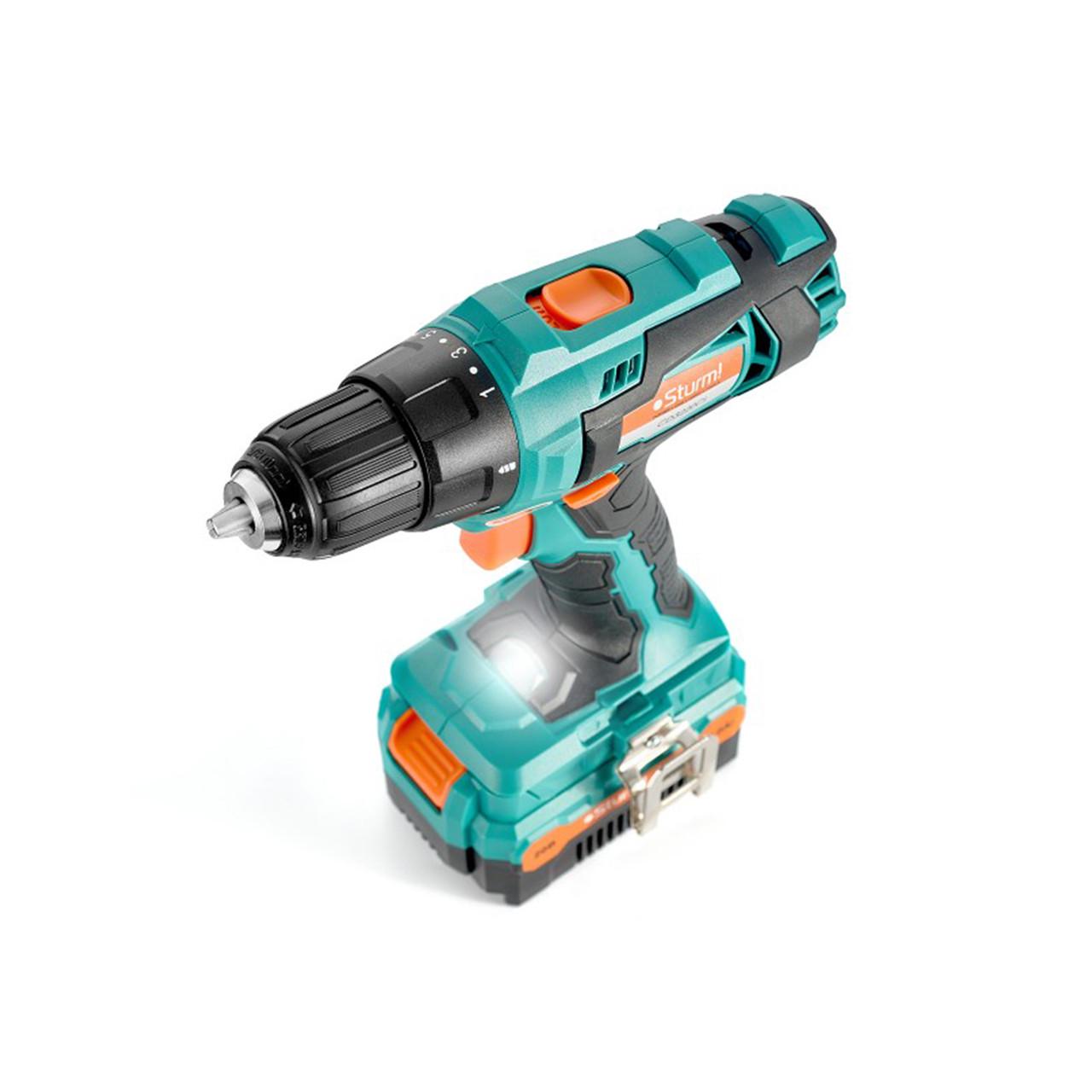 Дриль-шуруповерт акумуляторний Sturm CD3220CL 2415714497 20 В Li-ion - фото 3