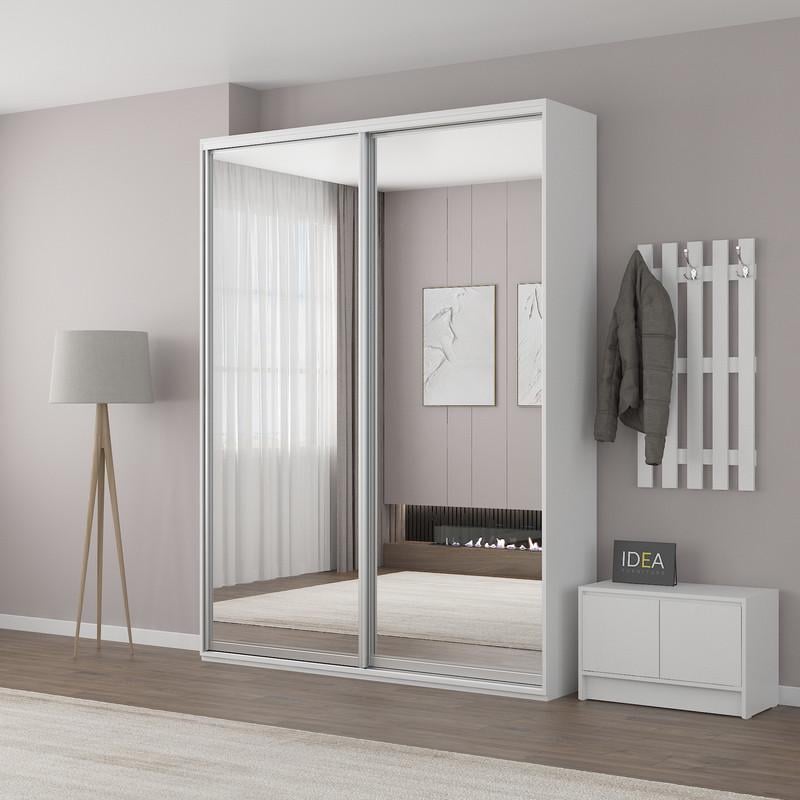 Шафа-купе Idea серія 5 дзеркало 180х45х210 см Білий (1515)