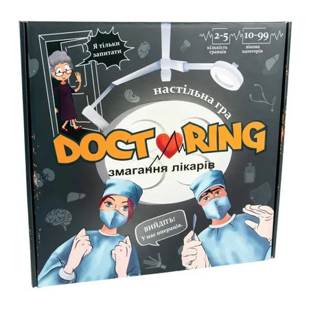 Настільна гра Strateg 30916 "Doctoring - змагання лікарів"