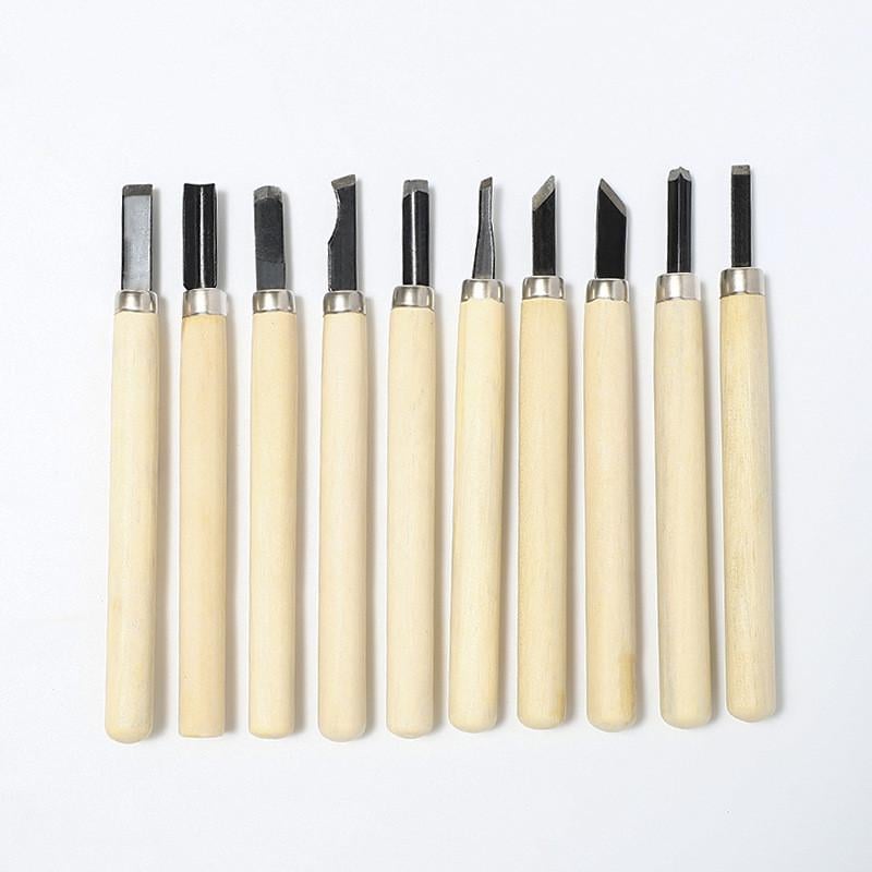 Набор стамесок для работы по дереву 10 шт. (137014)