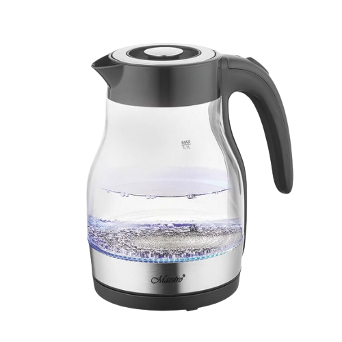 Электрочайник Maestro MR-061-BLACK дисковый стеклянный 1,7л 2000W Черный (1765646569)