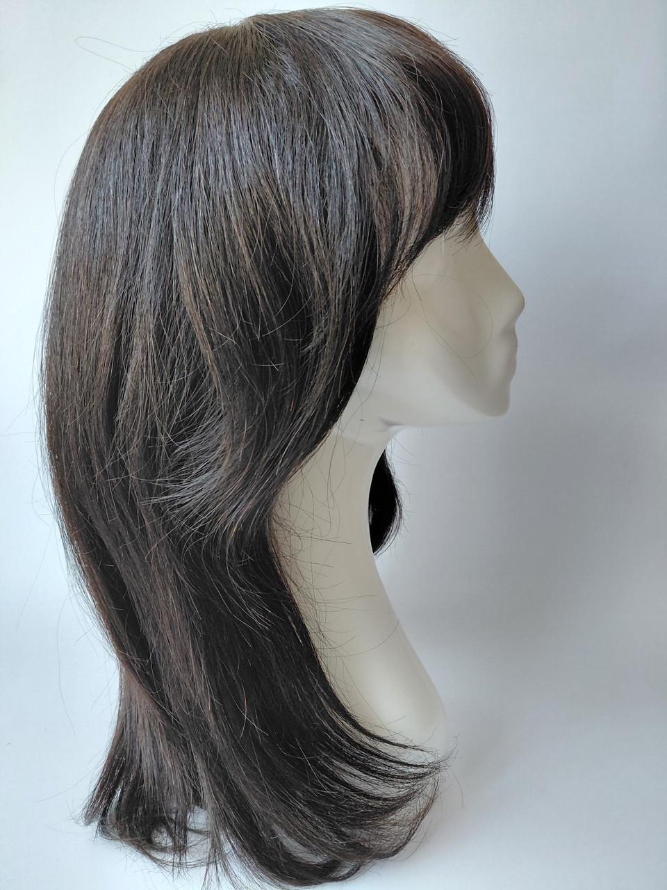 Парик удлиненный каре Черный (29279452)