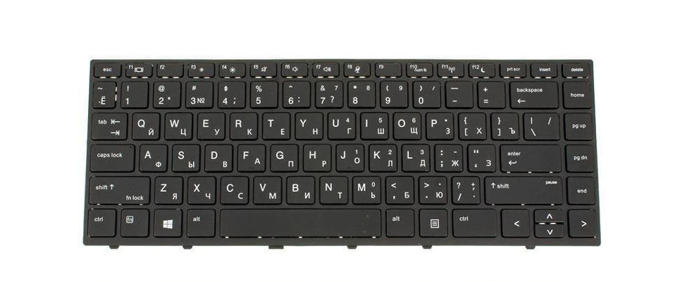 Клавиатура для ноутбука Lenovo 14w Gen 2 rus/без фрейма/подсветка клавиш Black (183367)