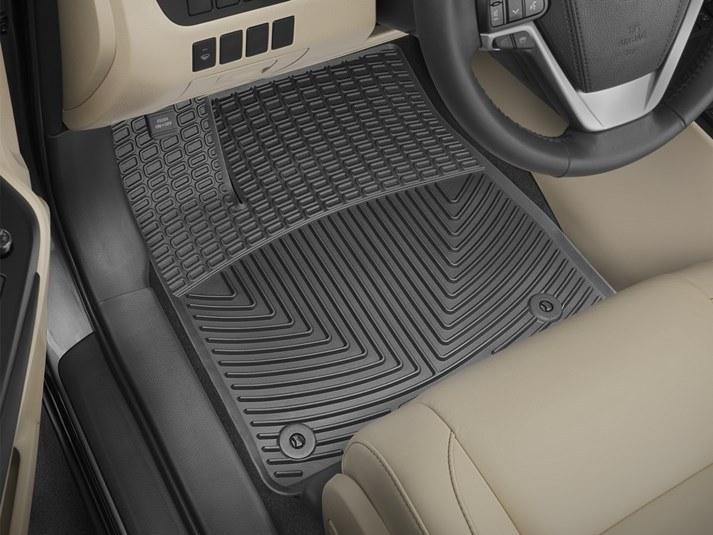 Коврики автомобильные передние резиновые WeatherTech W333 Toyota Highlander 2014-2019 Черный (1945751456)