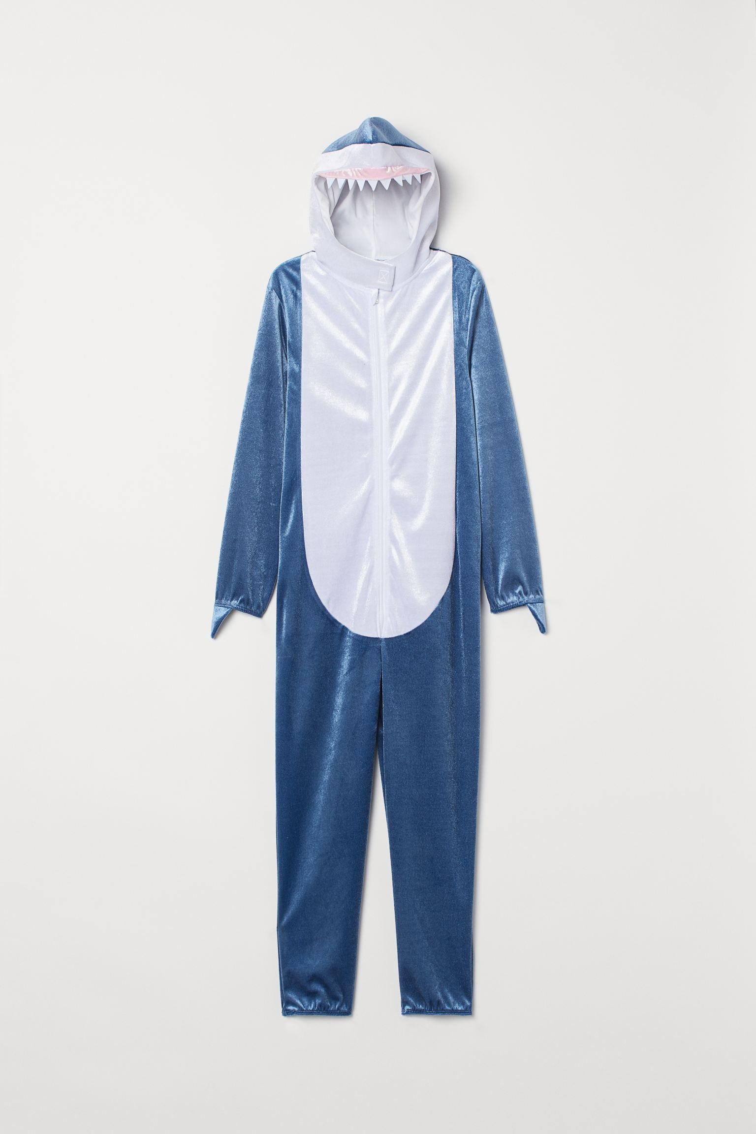 Костюм карнавальный H&M 158-170 см Акула Сине-белый (19077288449)
