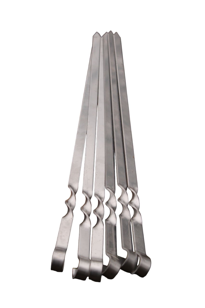 Шампур для Люля-кебаб з металевою ручкою з нержавіючої сталі (14-2-SP00506)