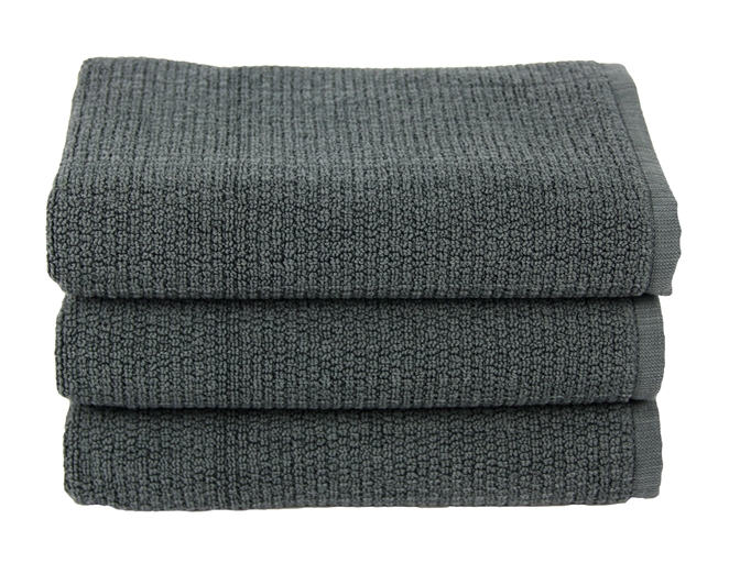 Полотенце для ног Maisonette Marlon 50х80 см Темно-серое