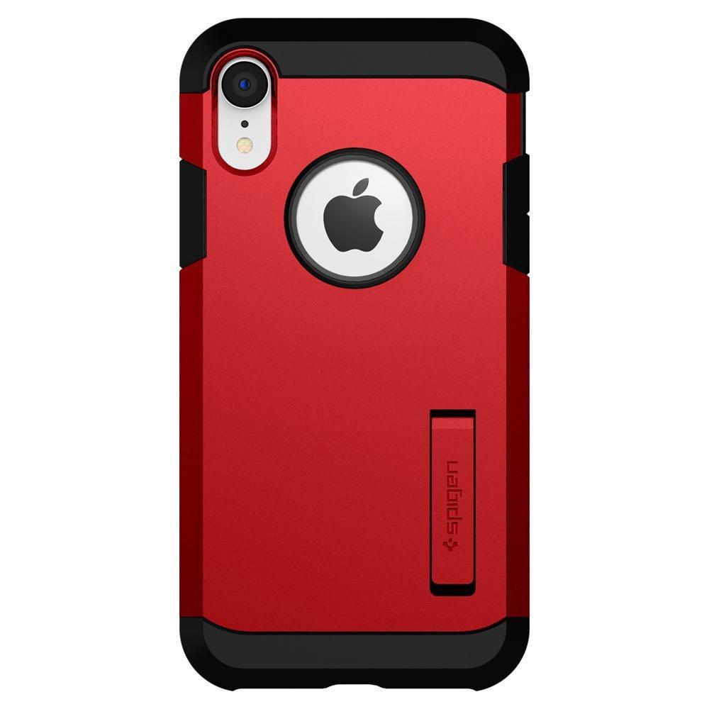Чехол противоударный с подставкой Spigen Tough Armor для Iphone XR Red