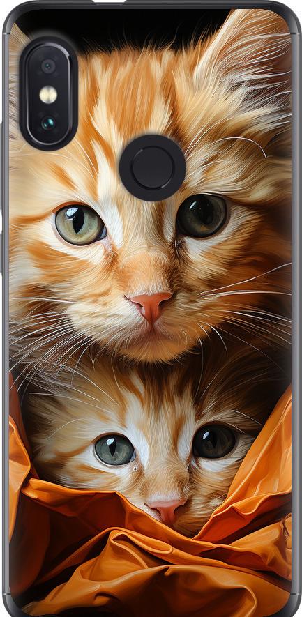 Чехол на Xiaomi Redmi Note 5 Котики 2 (5664u-1516-42517)