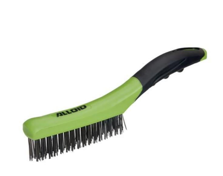 Щітка дротяна 4-х рядна пластикова ручка