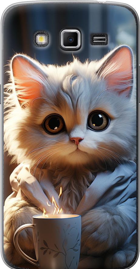 Чехол на Samsung Galaxy Grand 2 G7102 White cat (5646u-41-42517)