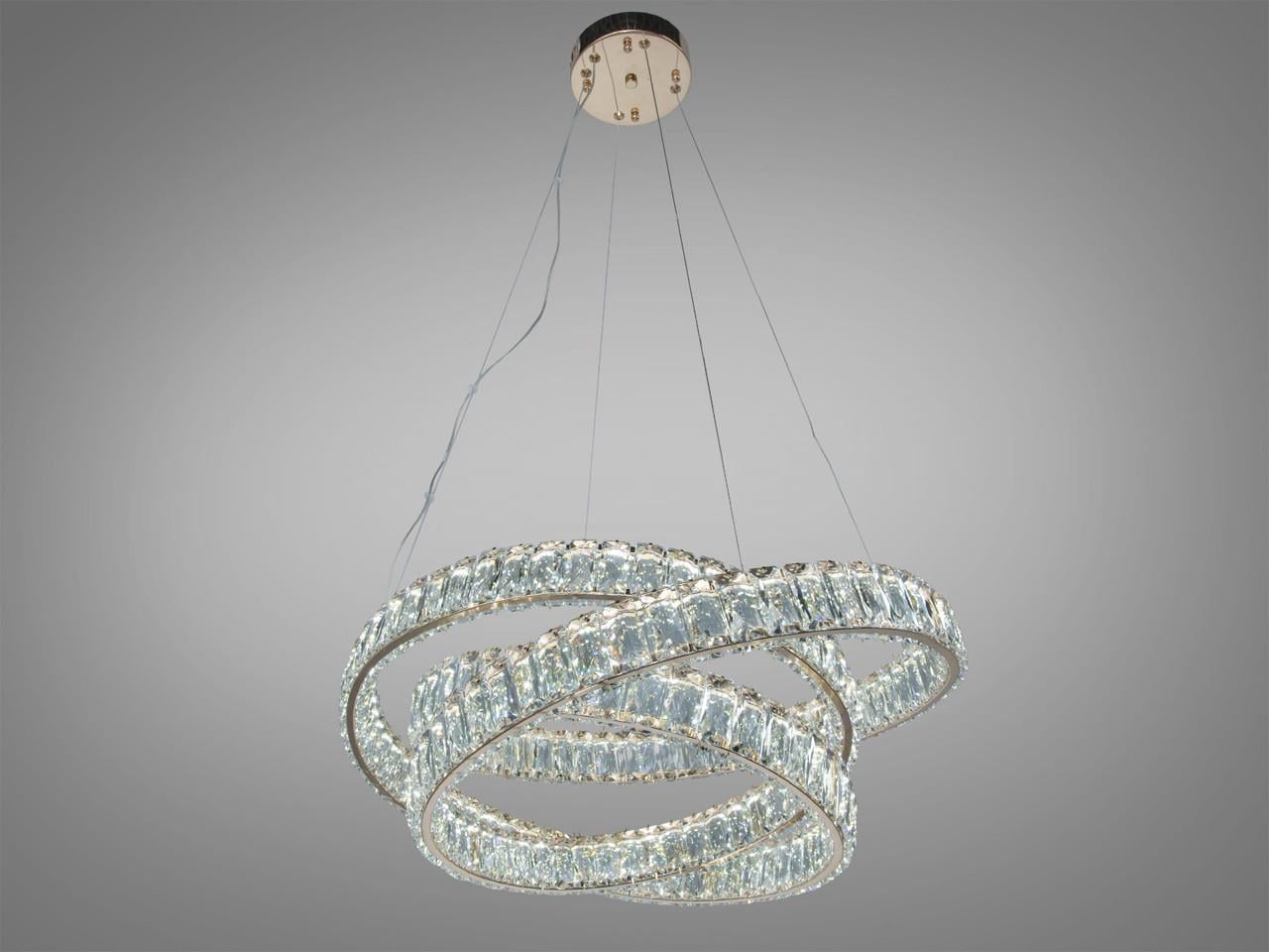 Люстра светодиодная для гостиной D8875/600G 92 Вт с пультом Золотой (2896237299)