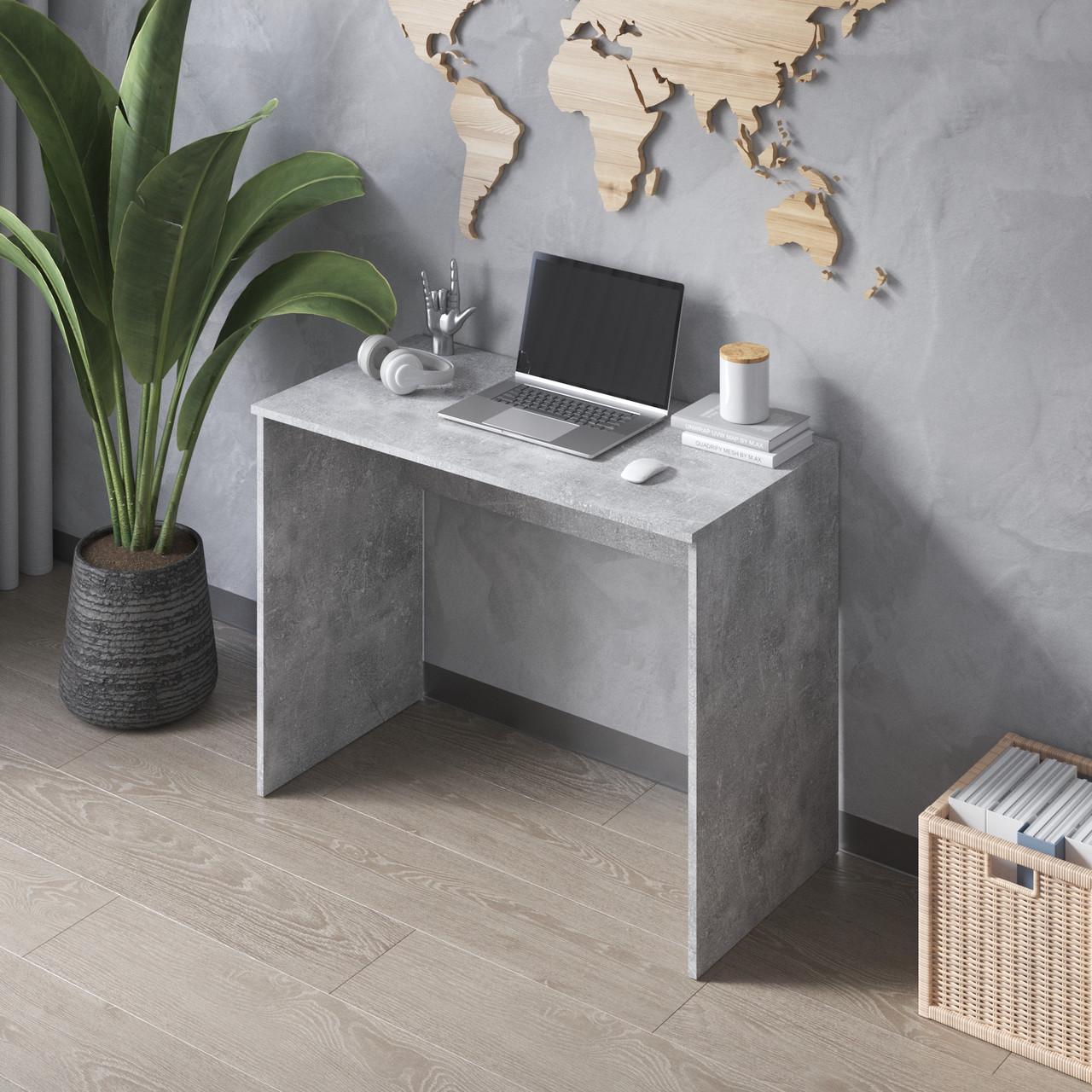 Стіл письмовий Вайс M-21 1000х500х755 мм Бетон (30473017) - фото 1 Стіл письмовий Вайс M-21 1000х500х755 мм Бетон (30473017) - фото 1