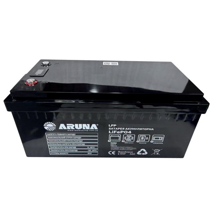 Аккумуляторная литий-железо-фосфатная батарея Aruna LFP 100-12,8BD 1280Wh BMS LCD с дисплеем (7571AR04)