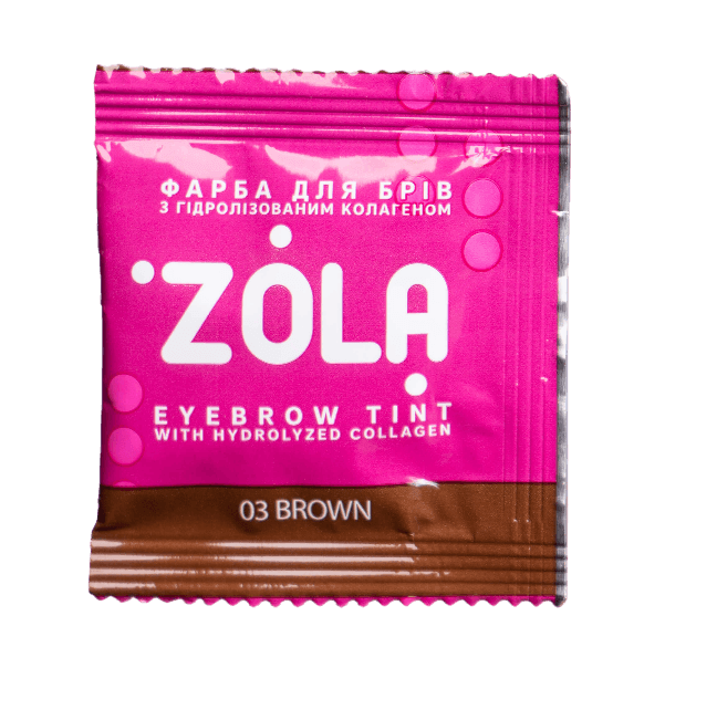 Краска для бровей с коллагеном Zola Eyebrow Tint With Collagen 03 Brown 5 мл Коричневый