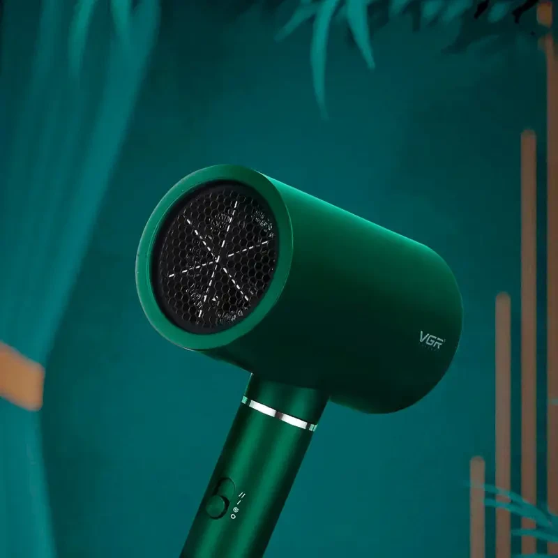 Фен для волосся VGR V-431 для сушіння та укладання 1800 Вт 2 швидкості Зелений (8639) - фото 4 Фен для волосся VGR V-431 для сушіння та укладання 1800 Вт 2 швидкості Зелений (8639) - фото 4