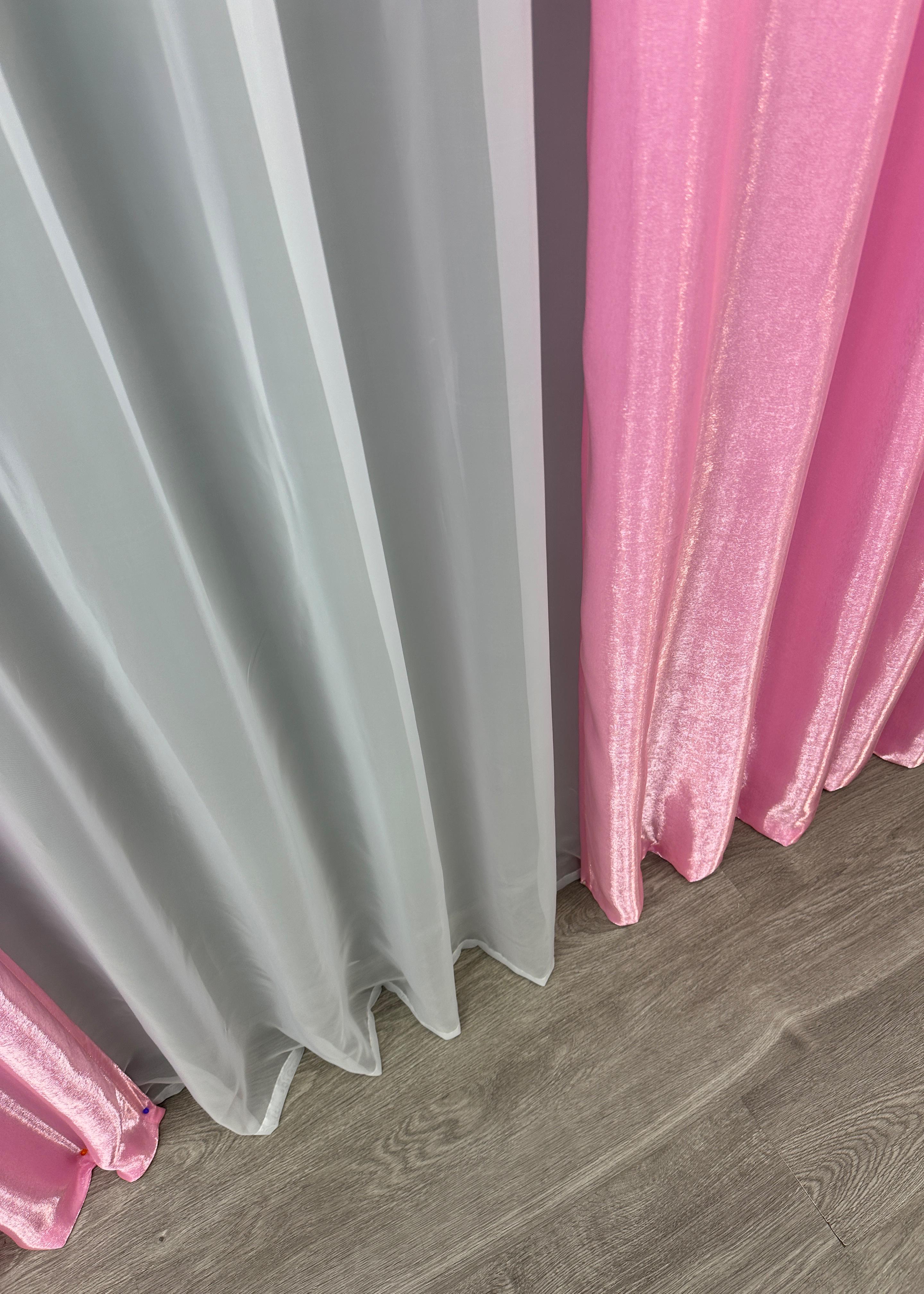 Комплект штор VR-Textil Атлас № 1749ш Монорей 150х270 см 2 шт. Розовый (33-0705) - фото 10 Комплект штор VR-Textil Атлас № 1749ш Монорей 150х270 см 2 шт. Розовый (33-0705) - фото 10