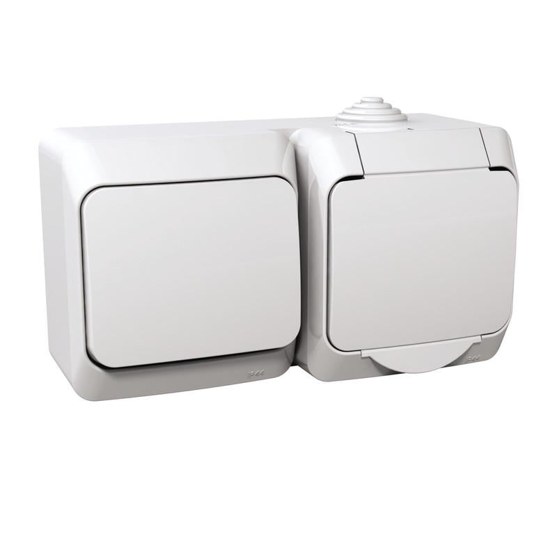 Розетка с выключателем Schneider Electric Cedar Plus PA6 FR850 IP44 с заземлением Белый (WDE000500) Розетка с выключателем Schneider Electric Cedar Plus PA6 FR850 IP44 с заземлением Белый (WDE000500)