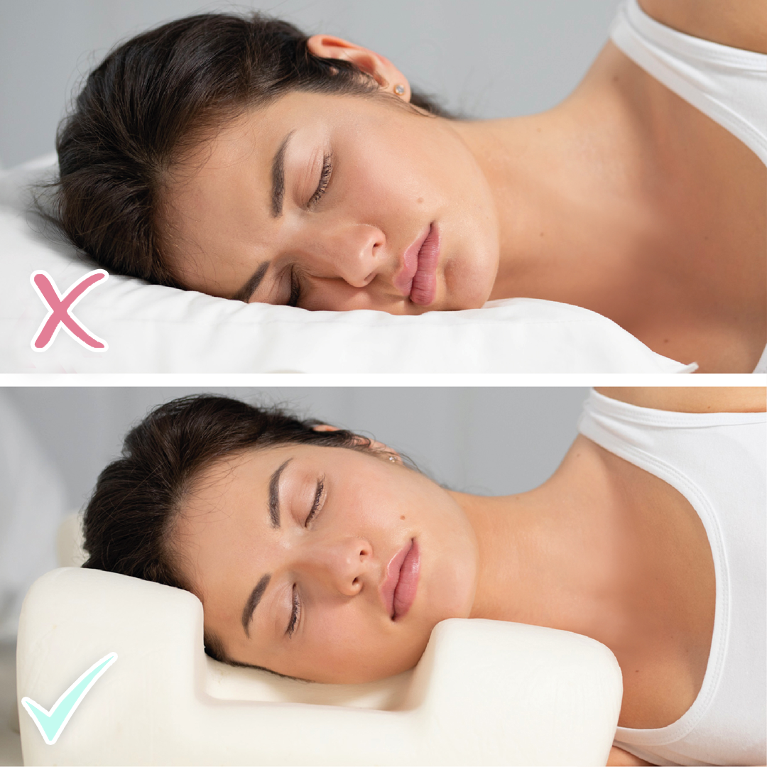 Подушка ортопедическая Beauty Balance Memory Foam шелк Розовый - фото 3