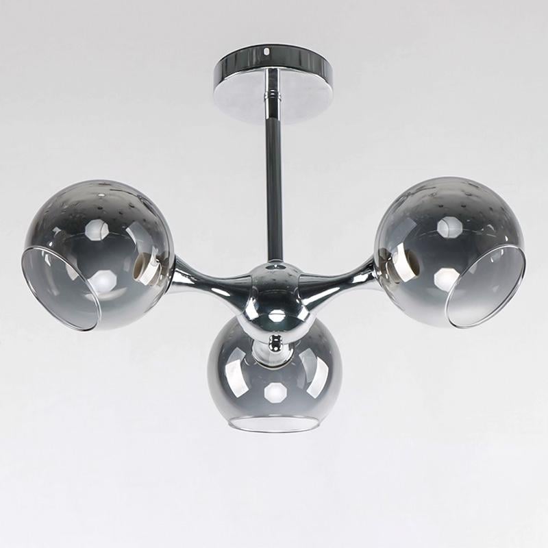 Люстра потолочная Light House SA-15554/3 CR+BR на три лампы Серый