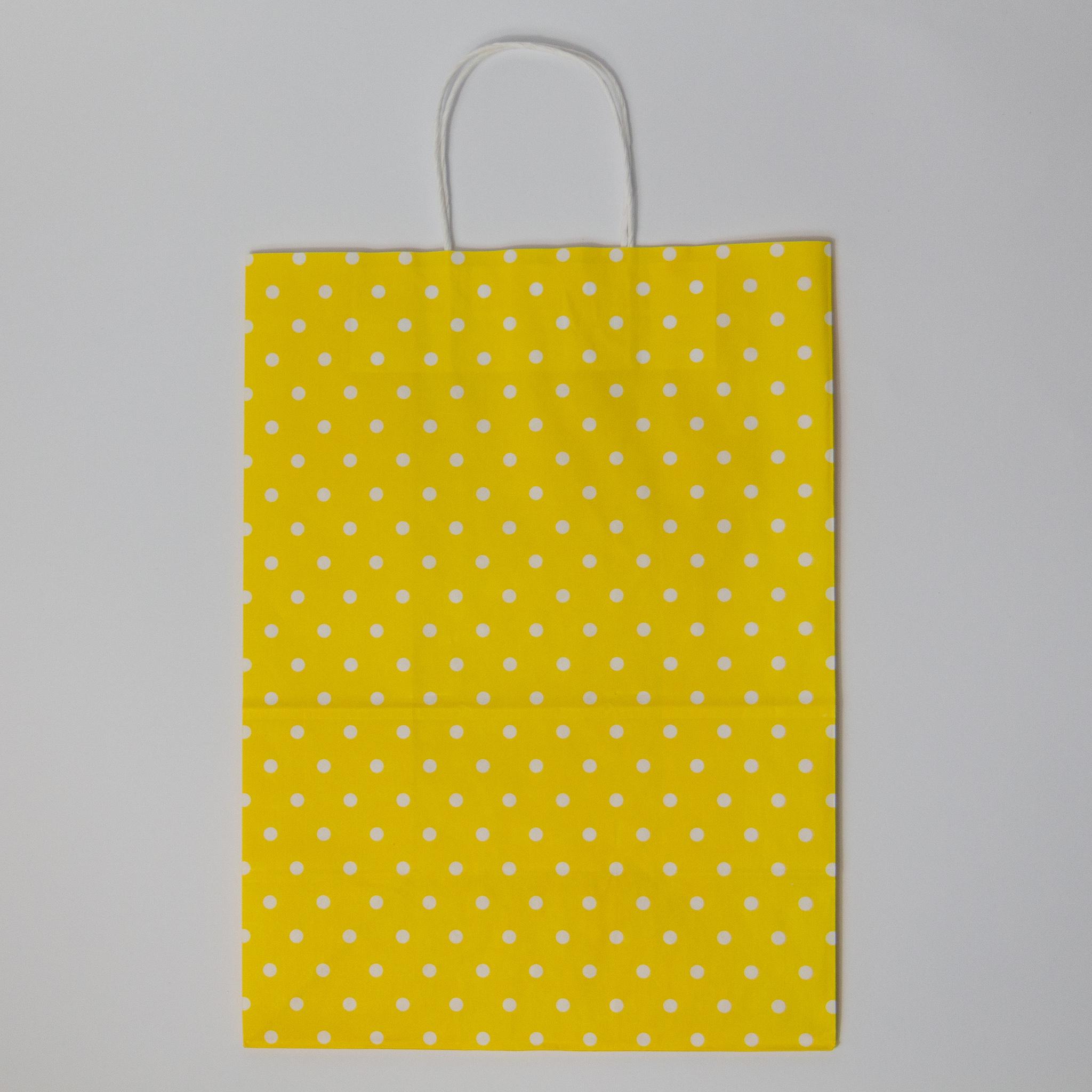 Пакет бумажный с витыми ручками 260х150х350 мм 30 шт. Жёлтый - фото 8 Пакет бумажный с витыми ручками 260х150х350 мм 30 шт. Жёлтый - фото 8